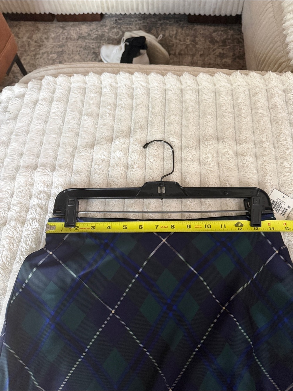 Ralph Lauren Navy and Green Plaid Midi Skirt - Picture 6 of 6